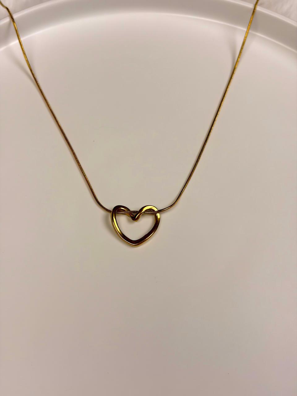 Golden Heart Pendant - WAVE Jewellery