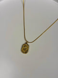 Rose Necklace (Golden) - WAVE Jewellery