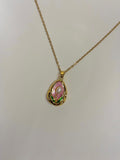 Pink Floral Pendant - WAVE Jewellery