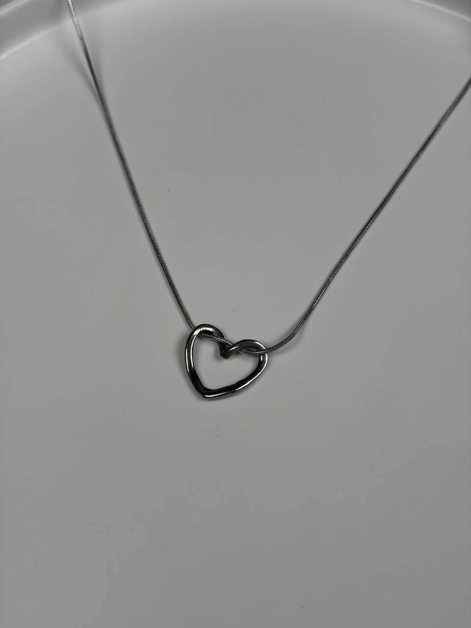 Silver Heart Pendant - WAVE Jewellery