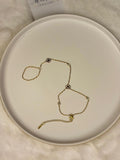 Golden Hand Chain - Heart (Style 2) - WAVE Jewellery