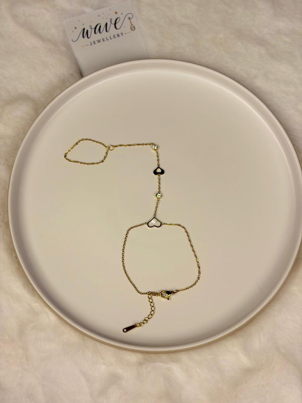 Golden Hand Chain - Hamsa