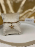 Golden Starfish Charm Bracelet - WAVE Jewellery
