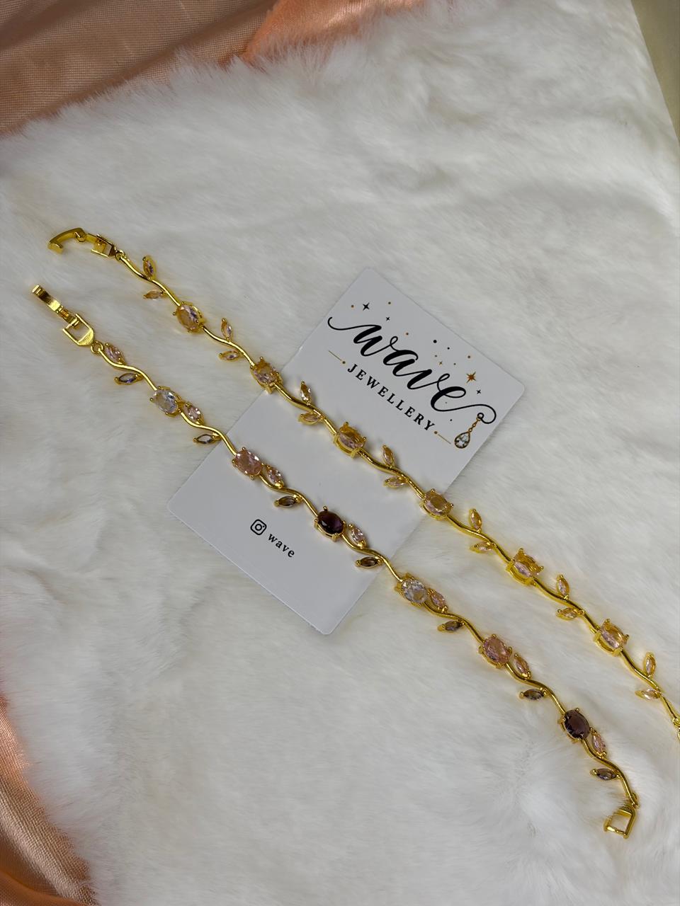 Tulip Bracelet (Full Pink) - WAVE Jewellery